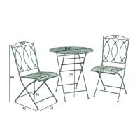 Balcony set MINT table, 2 chairs