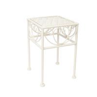 Flower stand SANDY 18x18xH28cm, antique white