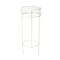 Flower stand SANDY D25xH60cm, antique white