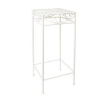 Flower stand SANDY 28x28xH70cm, antique white