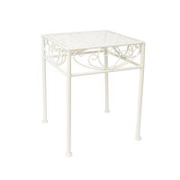 Flower stand SANDY 28x28xH38cm, antique white