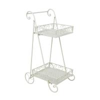 Flower stand SANDY 35x43xH75cm, antique white