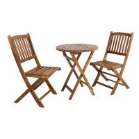 Balcony set GWEN D60cm table and 2 chairs